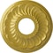 Ekena Millwork Blackthorn Ceiling Medallion (Fits Canopies up to 4 7/8"), 11 3/4"OD x 3 5/8"ID x 1"P, Rich Gold CM11BLRGS - alternate 1